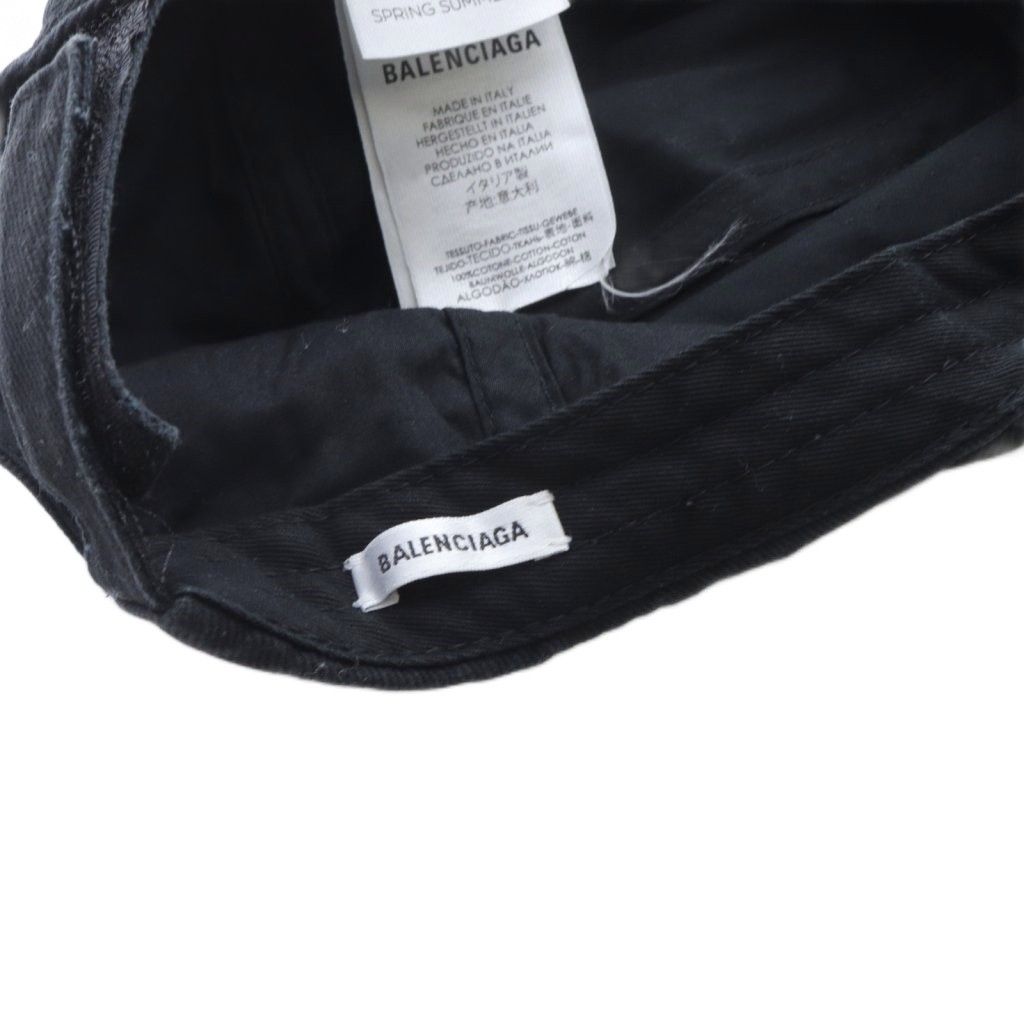  バレンシアガ BALENCIAGA 帽子 ロゴ キャップ 黒 その他 トップス