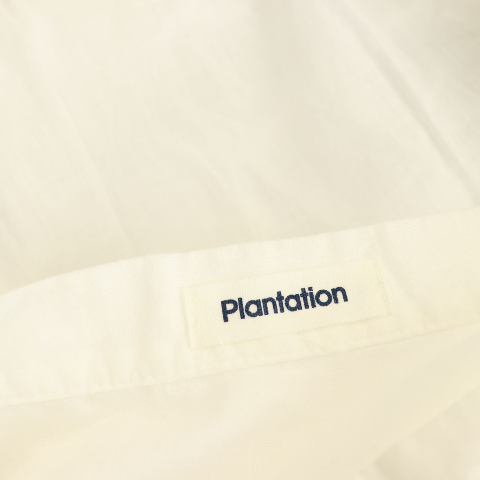 Plantation デザインブラウス プランテーション シャツ ホワイト Plantation プランテーション/WOMEN'S Tops/シャツ/ブラウス