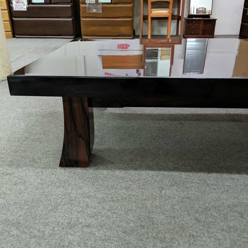 アウトレット 黒檀 高級座卓 無垢 全長152cm - メルカリ