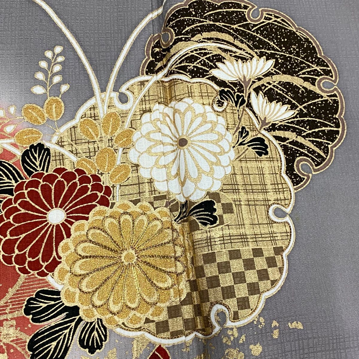 金糸 灰紫
