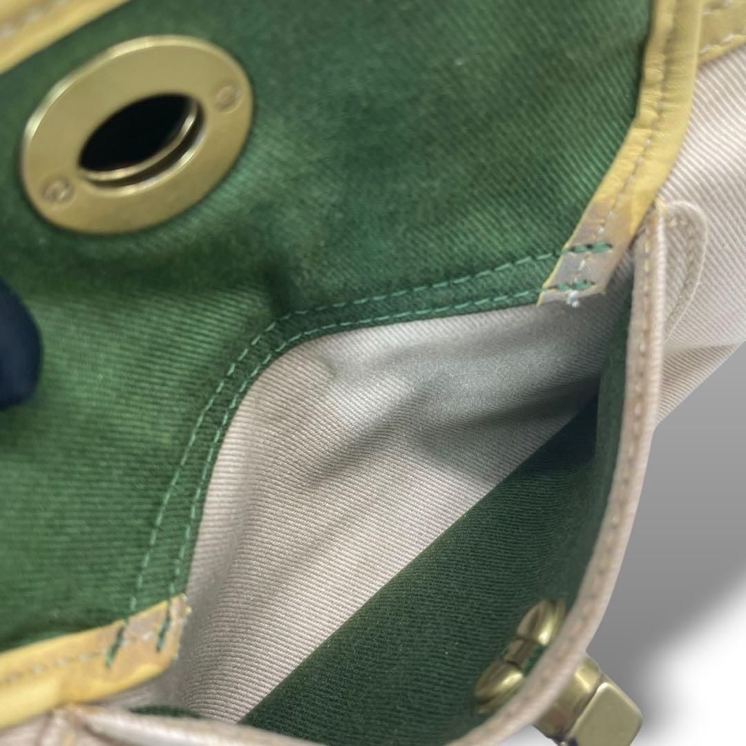 5003 COACH コーチ ミニショルダーバッグ キャンバス ベージュ DECORATOM_COM_BR