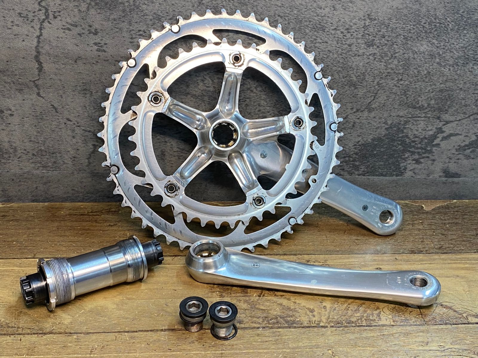 シマノ105 SHIMANO FC-5502 BB-5500付属 53/39T 170mm 9sp対応 中古 0
