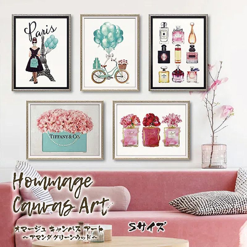 インテリア オマージュキャンバスアート ハイファッション2 アートフレーム インテリア オマージュキャンバスアート ハイファッション2 イラスト