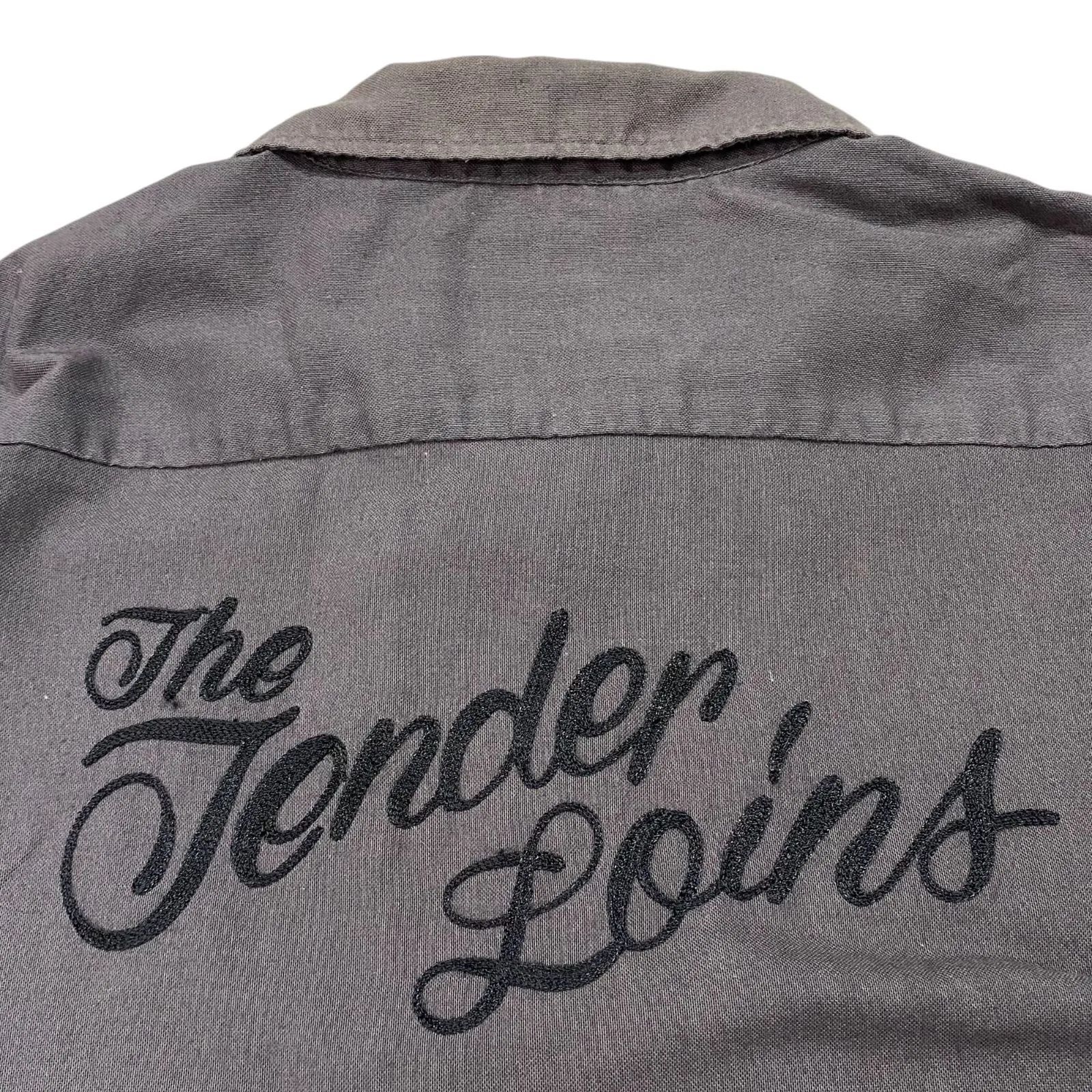 TENDERLOIN テンダーロイン チェーンステッチ ワークシャツ M グレー 