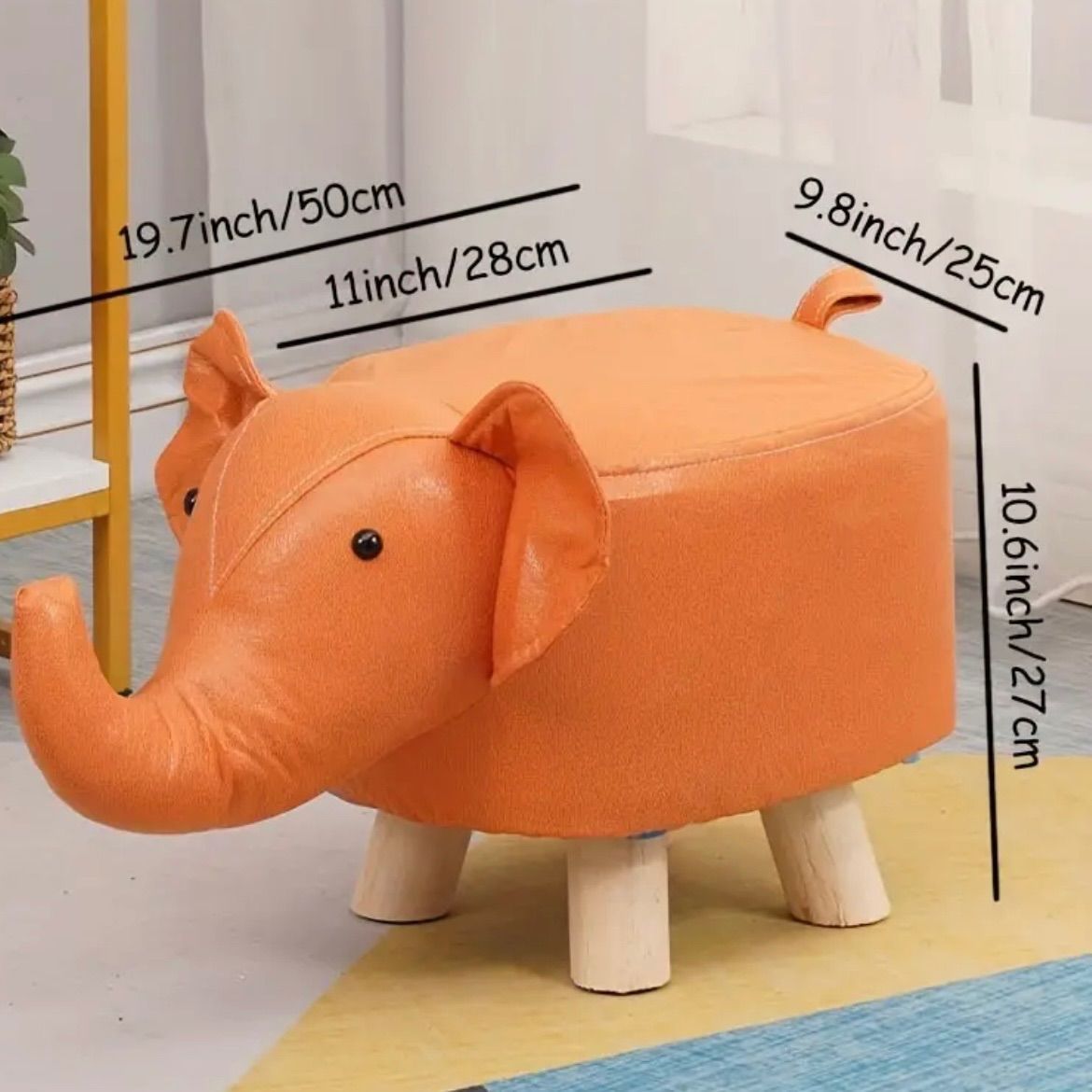 良心的な イス チェア 椅子 スツール 動物 ハイテク布 象 小さい リビングルーム ダイニングルーム 子供部屋 キッズルーム コーヒーテーブルスツール 靴交換スツール かわいい ドワーフスツール 子供 北欧 キッズ おしゃれ かわいい ブルー 象 エレファント