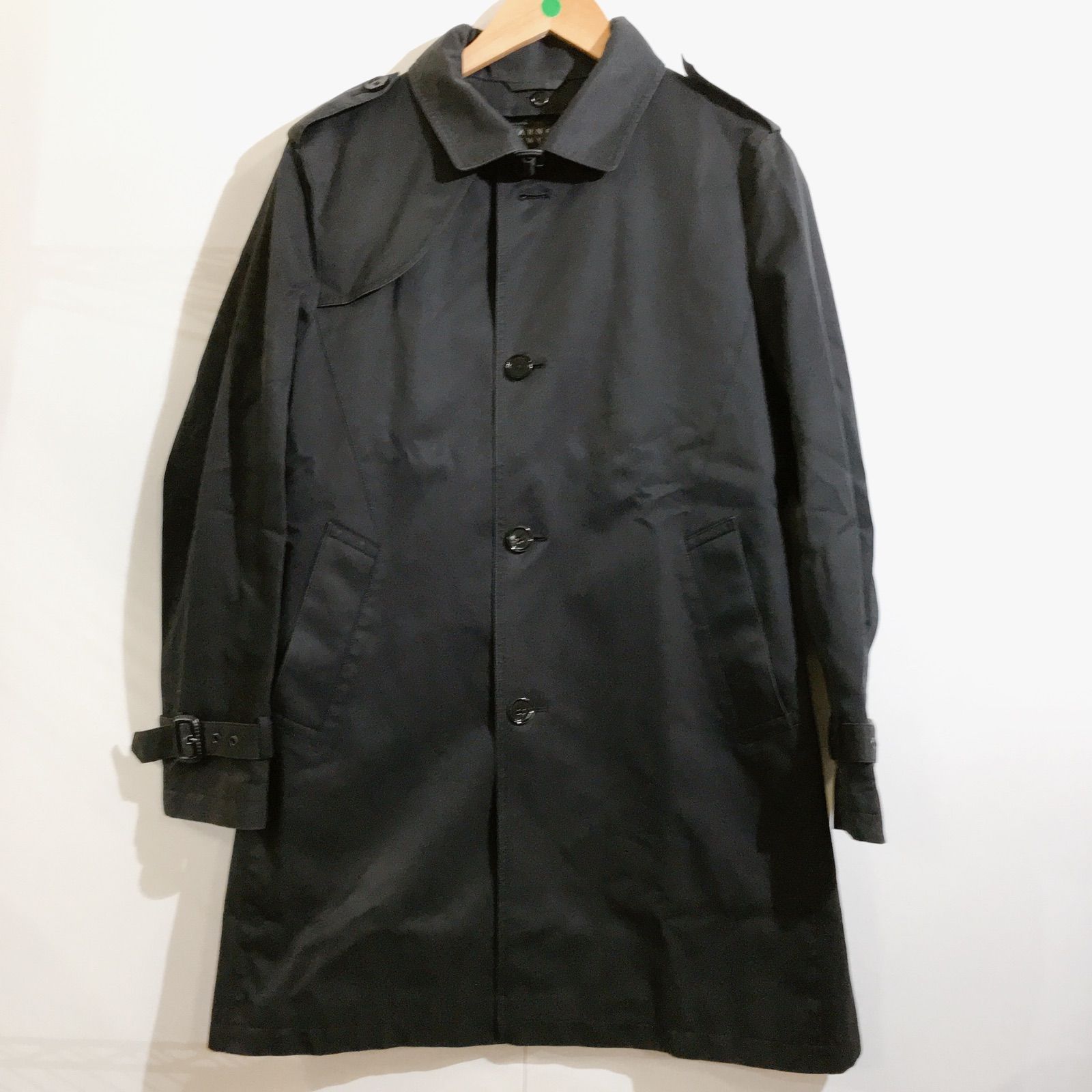 Barneys Newyork コート　ブラック 　羊革 極美品✨ バーニーズニューヨーク トレンチ コート ブラック 黒