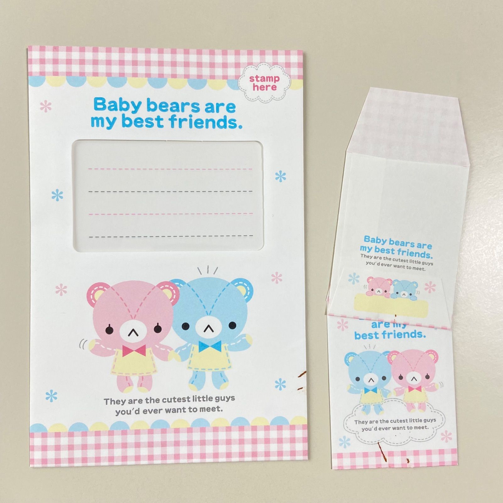 ベビーベア レターセット 平成レトロ レア 希少 Baby bears are my