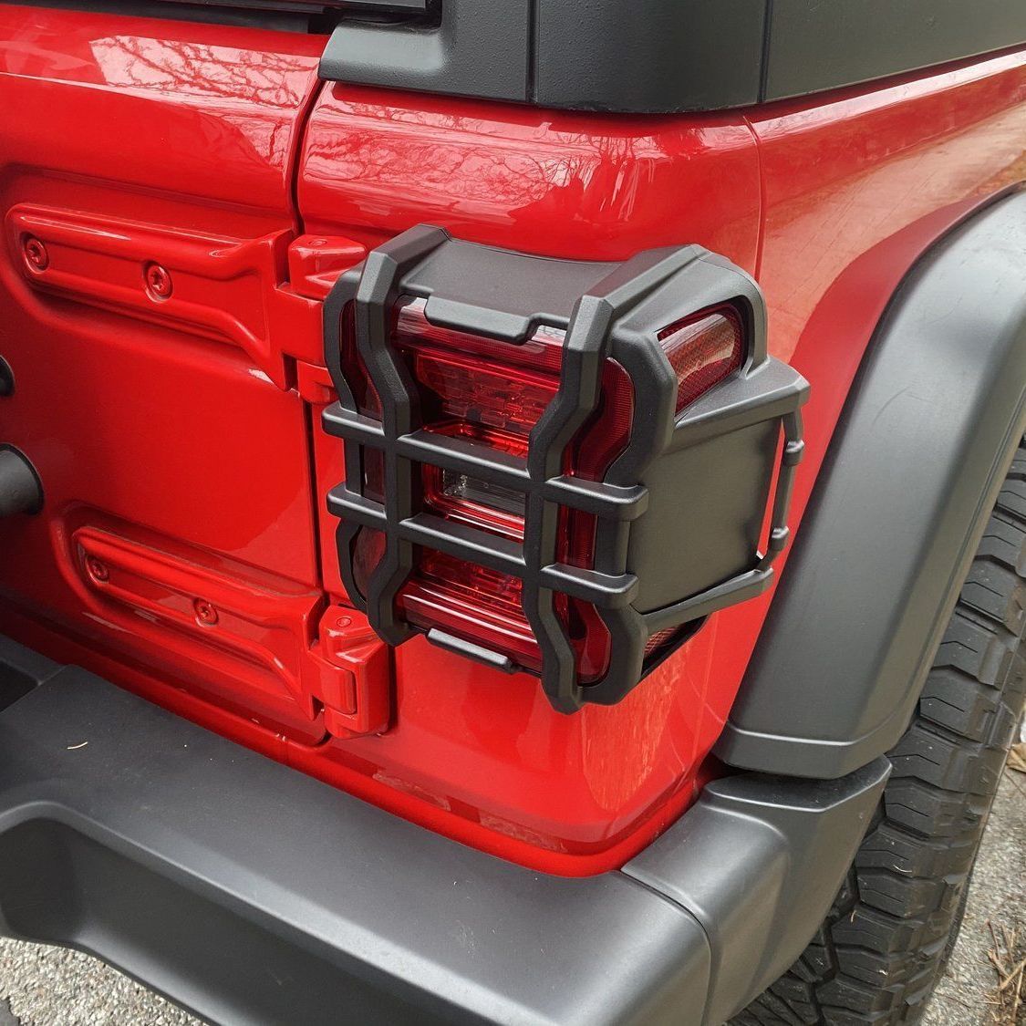 18-24JEEPラングラーJL用RRテールライトプロテクター アルミ合金製