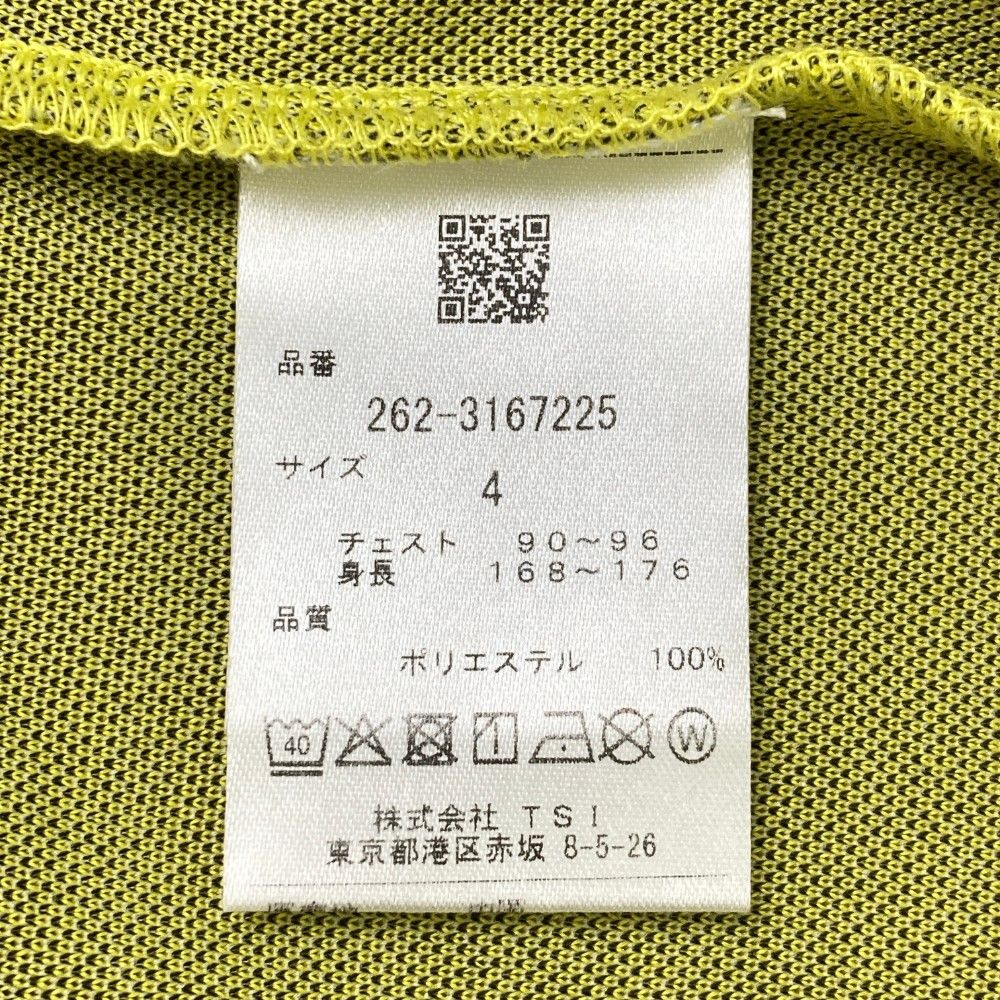 サイズ：4 JACK BUNNY ジャックバニー  ハイネック半袖Tシャツ  イエロー系 [240101455781] ゴルフウェア メンズ ストスト サイズ：4 JACK BUNNY ジャックバニー ハイネック半袖Tシャツ