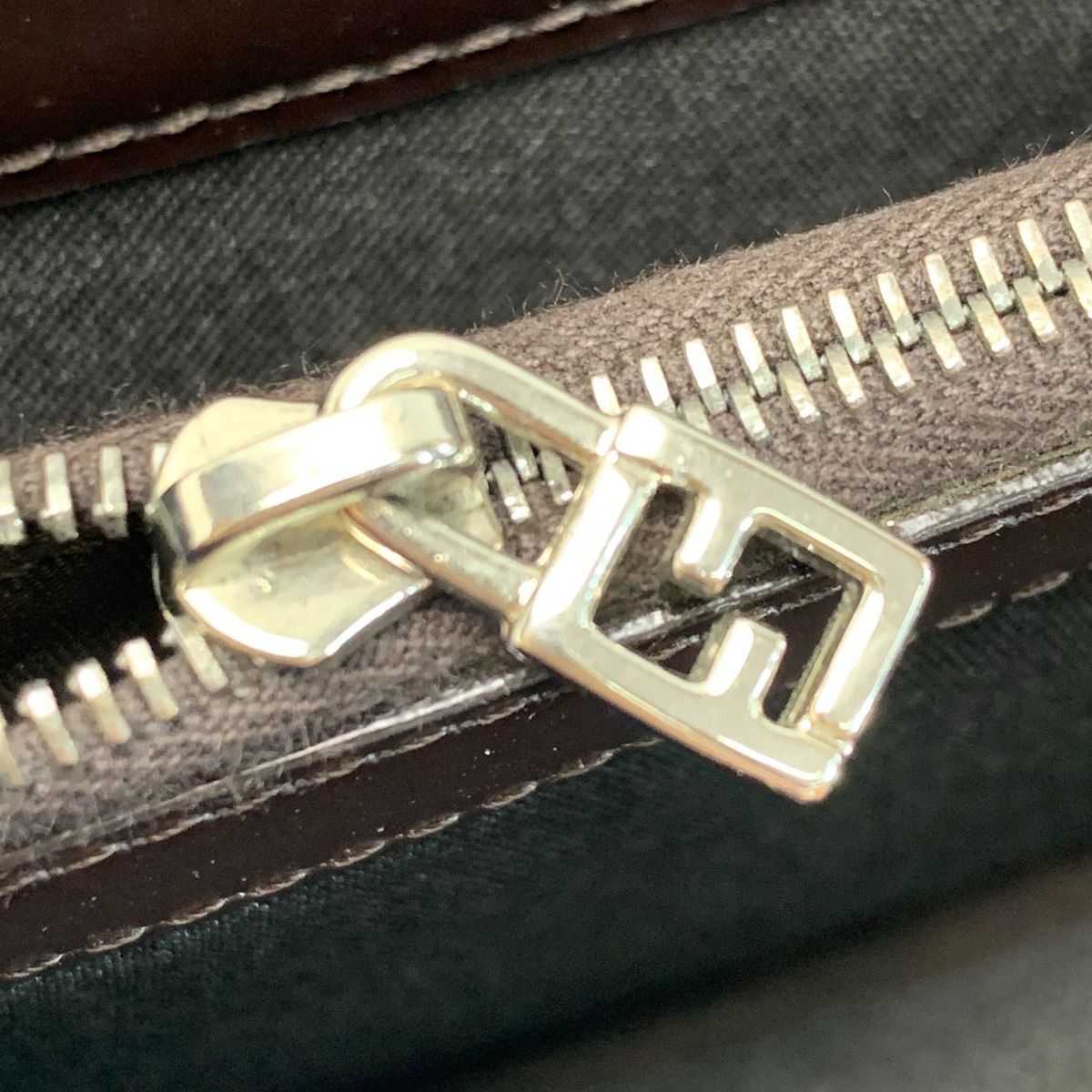 FENDI フェンディ ズッカ柄 キャンバス×レザー 2309・30851/008