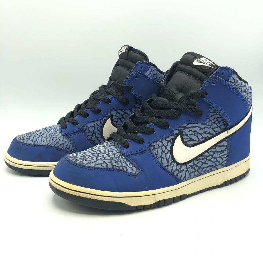 【中古】NIKE DUNK HIGH '08 Game Royal サイズ28.5cm 317982-418　ブルー　ブラック　ナイキ[17]