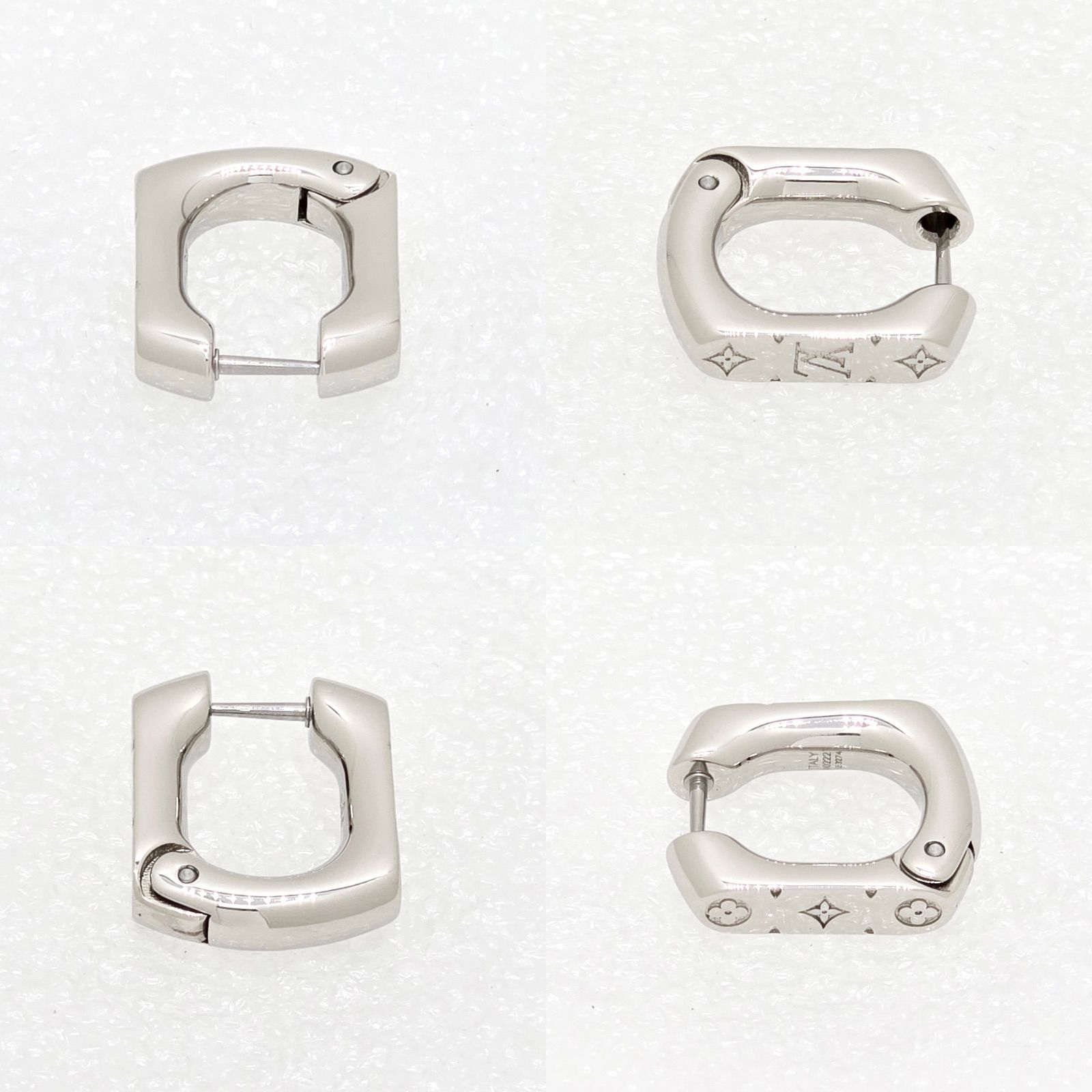 LOUIS VUITTON ルイヴィトン M02227 フープピアス・モノグラム