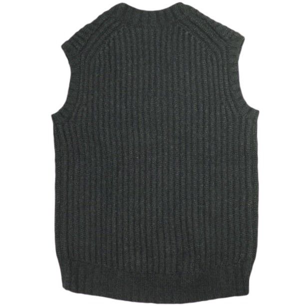 Drawer ドゥロワー 22 AW 3 G畔編みVネックニットベスト 6518-105-0496 1 チャコールグレー セーター プルオーバー 定価69 300円 トップス g 23680