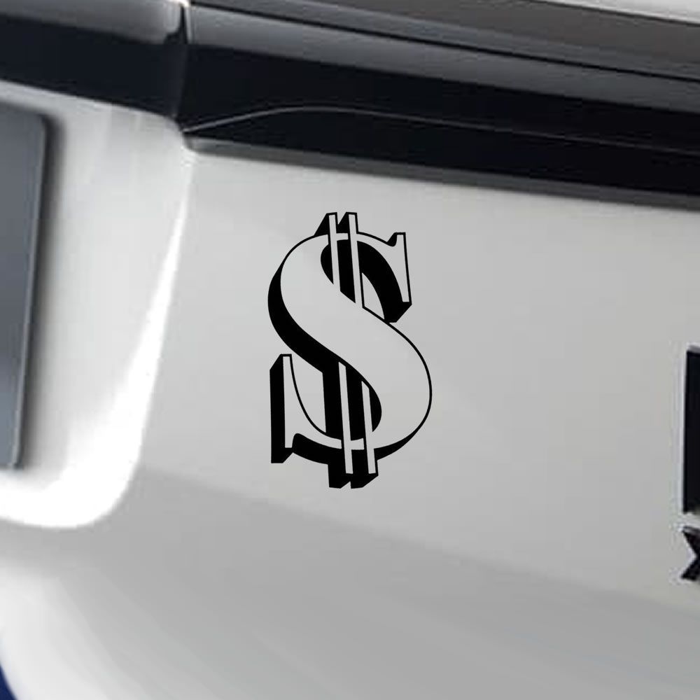 車 ステッカー 20cm ドル ドルマーク お金 アメリカ 金 ジョーク 面白い 爆笑給油口 おもしろ バイク カー用品 おしゃれ 転写式 - メルカリ