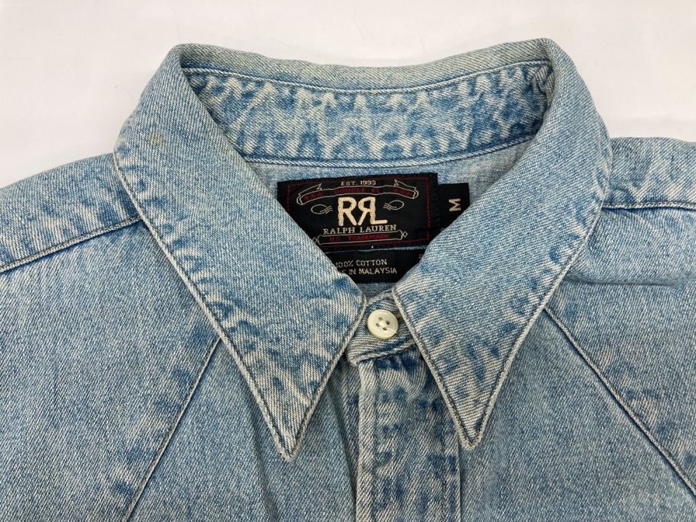 ダブルアールエル RRL 90s 三ツ星タグ DENIM SHIRT デニム