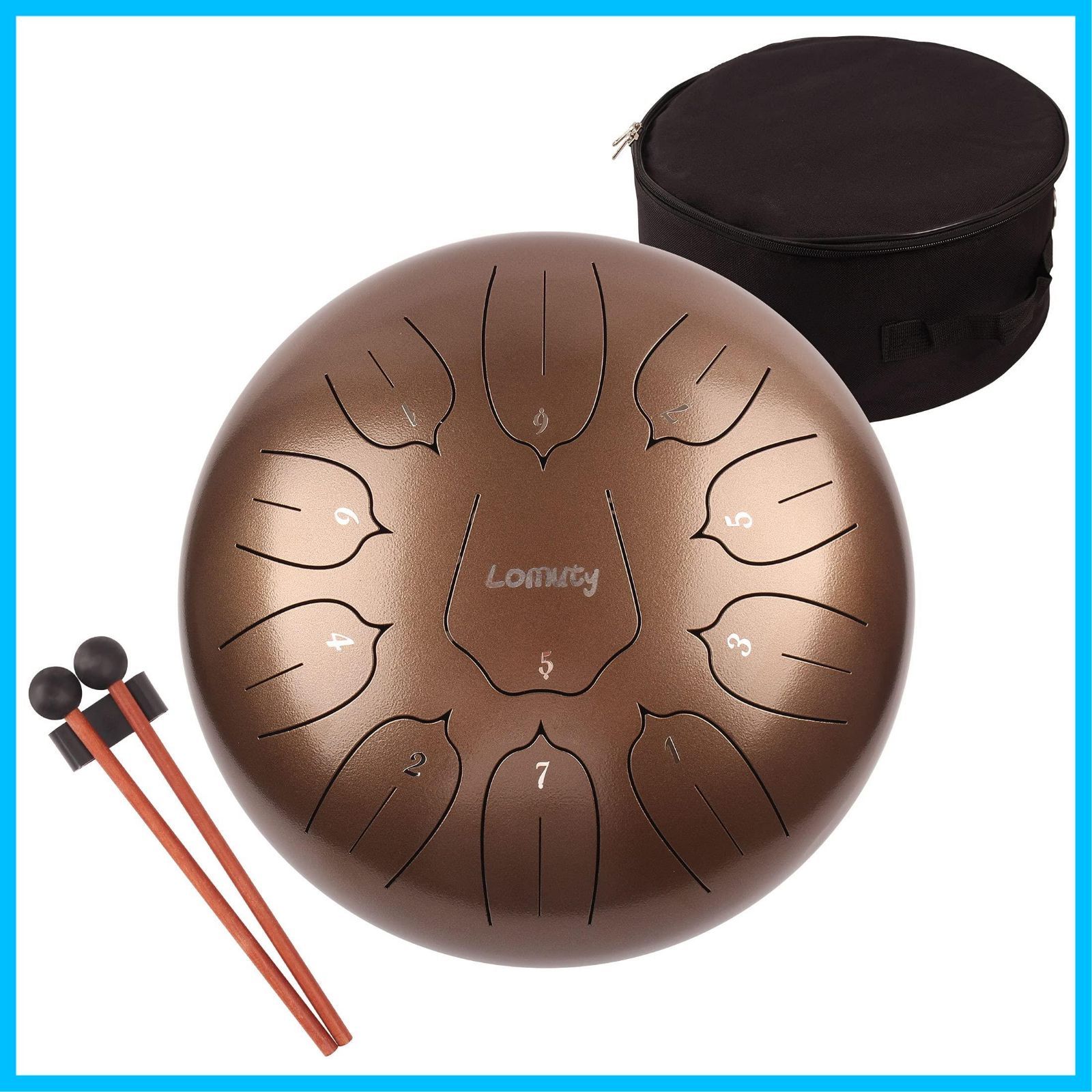 新着商品】LOMUTY スリットドラム 12インチ 11音打楽器 スチール ...