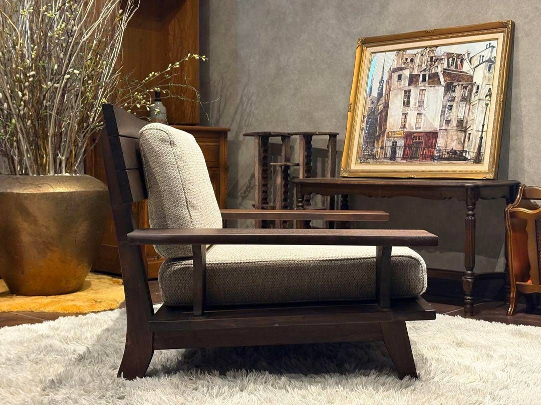 NITORI ニトリ アカツキ ラウンジソファ 1人掛ソファ ビンテージ SG