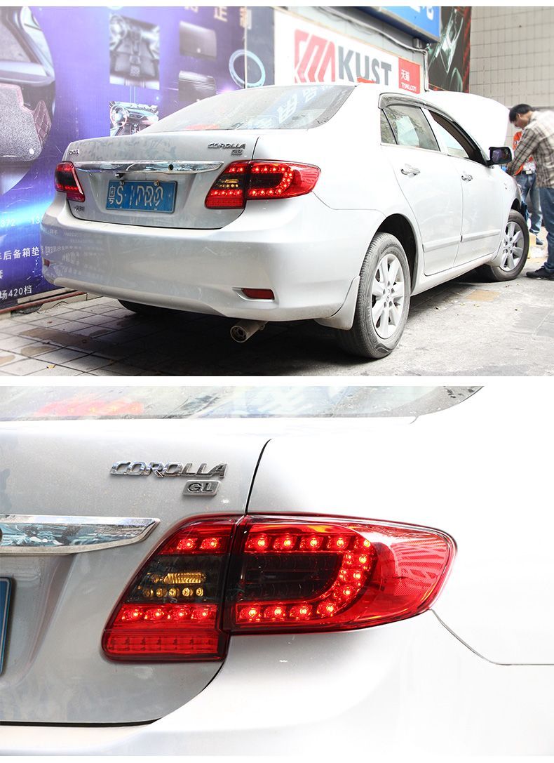 【本日のどっきりセール】 トヨタ カローラ 11-13対応 テールランプ左右セット LEDデイライト ブレーキランプ 流光ウインカー バックランプ カプラーオン 無加工取付 元気のある