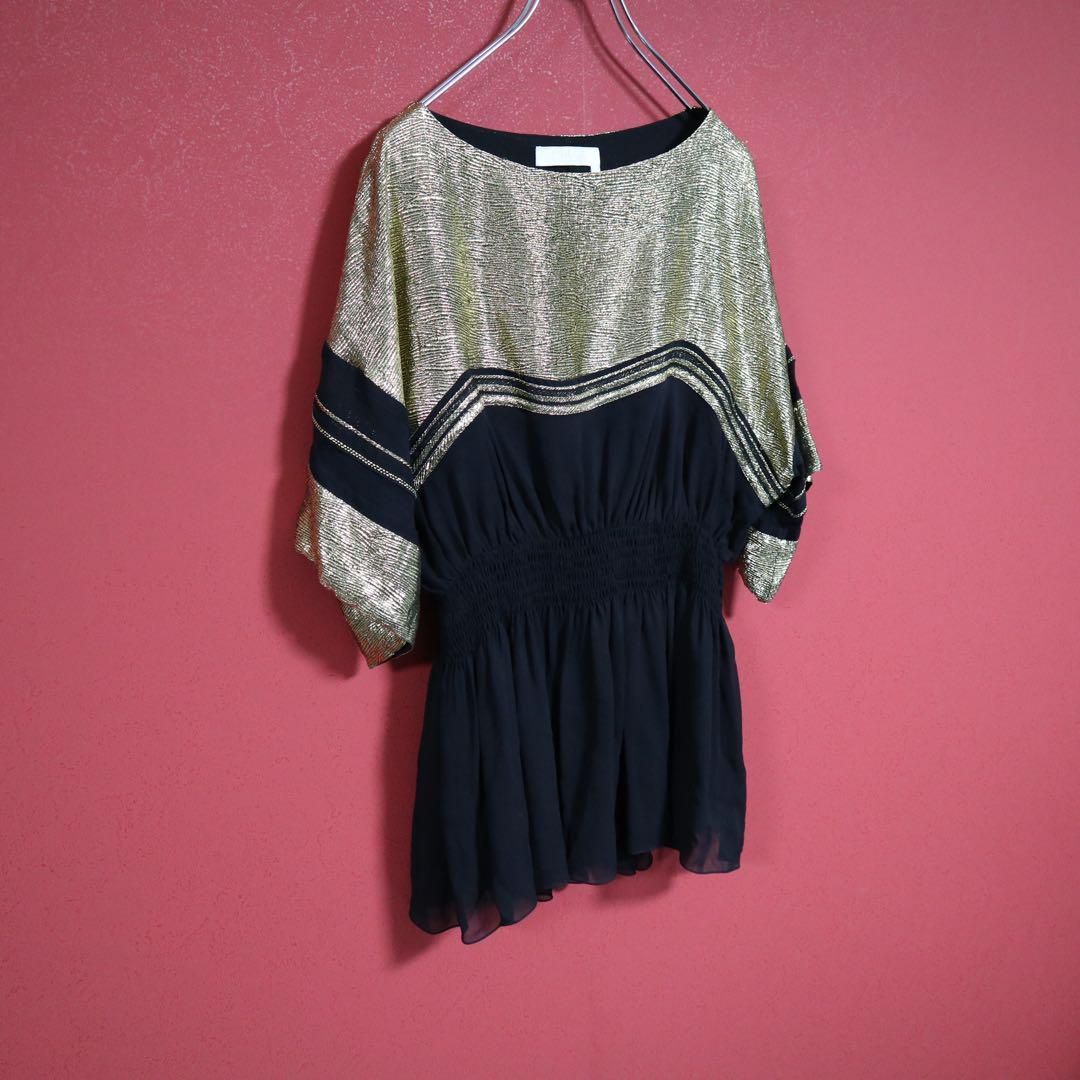 りか　美品　クロエ　切り替えワンピース　Chloe 極希少】Chloé クロエ GOLDEN 切り替え デザイン ワンピース