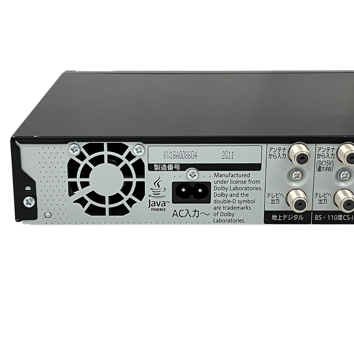 パナソニックDIGA ブルーレイレコーダー　DMR-BZT600 Panasonic DIGA DMR-BZT600 2011年製 ブルーレイレコーダー 3