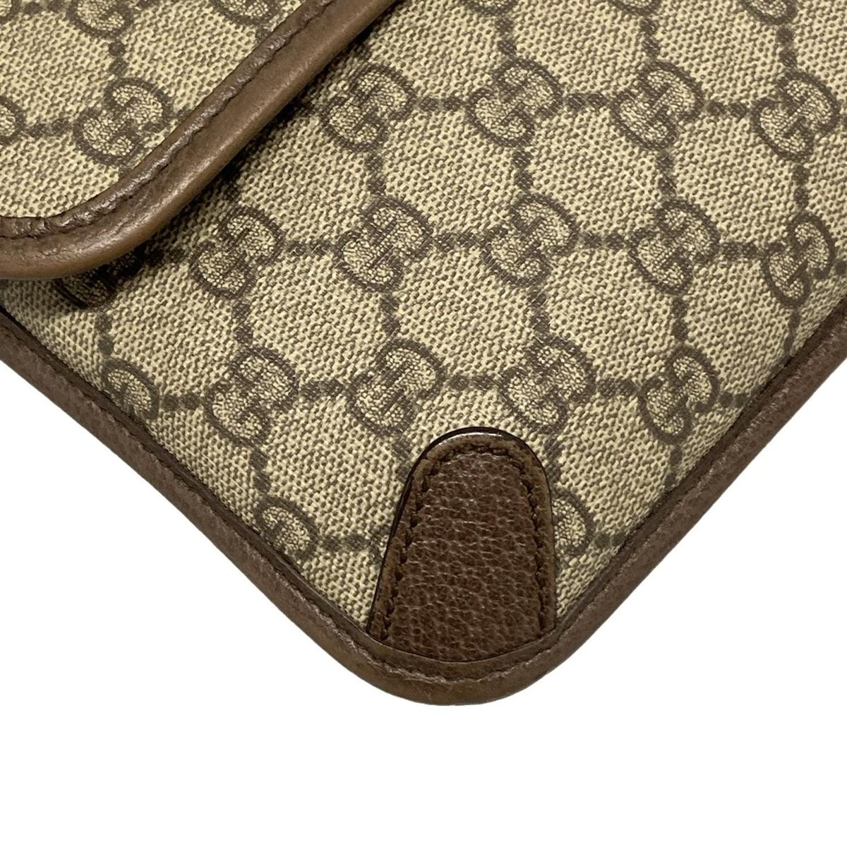 GUCCI グッチ ウエストポーチ ネオ ヴィンテージ GGスプリーム ベルトバッグ 493930 ベージュ×ブラウン×マルチ レザー DECORATOM_COM_BR