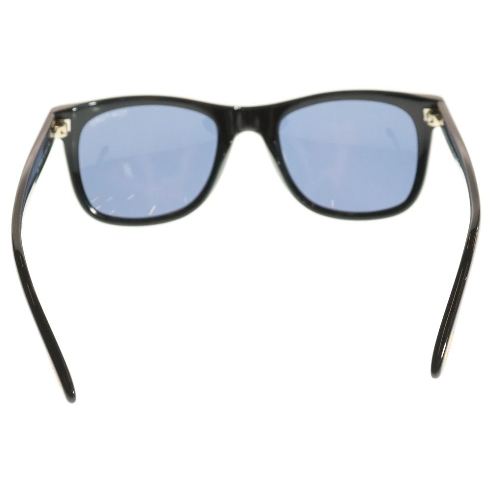 Leo TF336 01V トムフォード サングラス ウェリントン ブルー 黒縁 Tom Ford TF336 Leo 01V - Shiny Black/ Blue Sunglasses