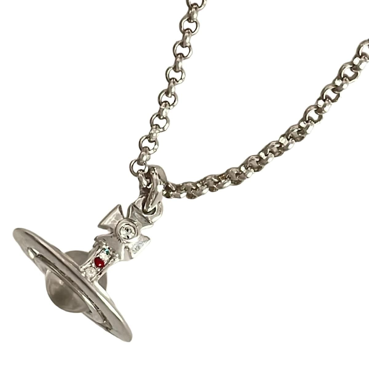 VivienneWestwood ヴィヴィアンウエストウッド ネックレス - シルバー×クリア×マルチ オーブ