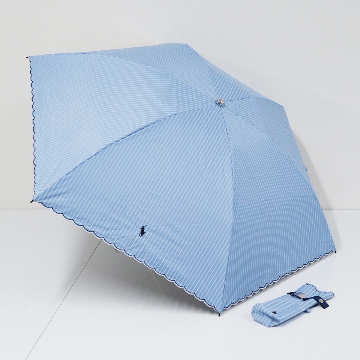 【未使用】ラルフローレン　雨傘兼日傘 折りたたみ日傘 Polo Ralph Lauren ポロラルフローレン USED美品