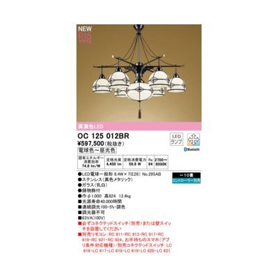 【新品・7営業日以内発送】オーデリック ODELIC OC125012BR ランプ別梱包【沖縄離島販売不可】