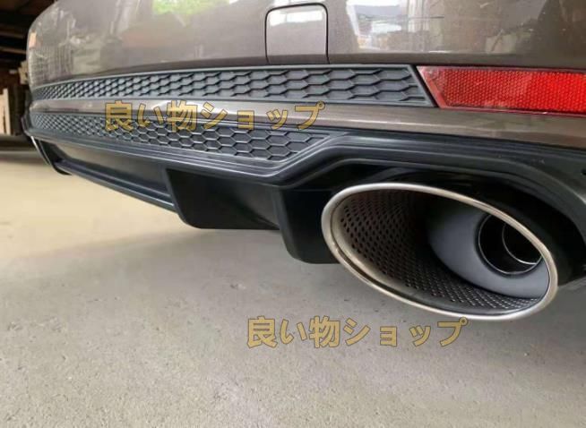 ステレンス製 AUDI A4 A5 A6 A7 RS4 RS5 RS6 RS7 改装用マフラーカッター 63㎜ 2個セット 送料無料