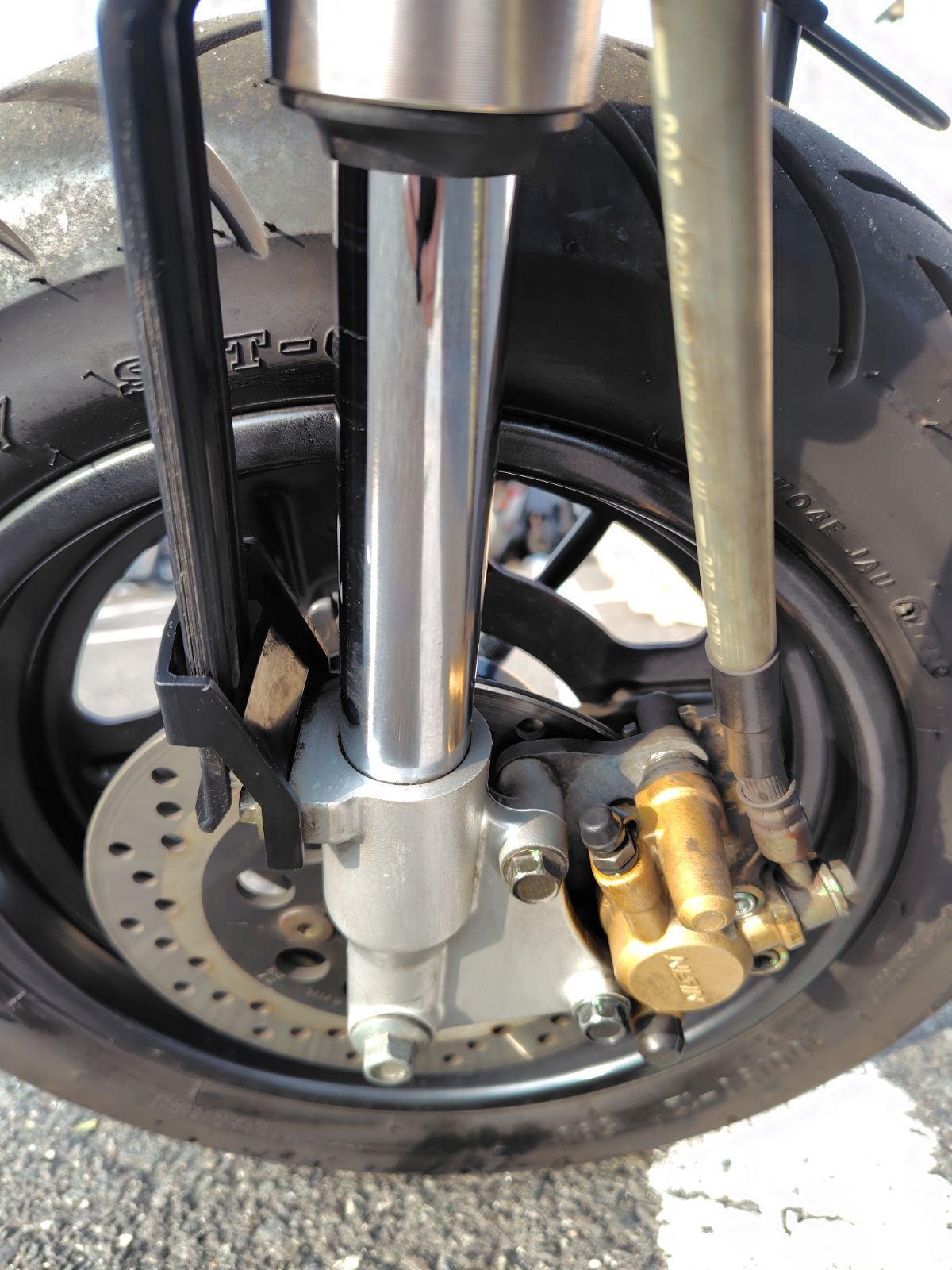 キタコ(KITACO) リアショック 赤/メッキ モンキー 520-1083120 自由長