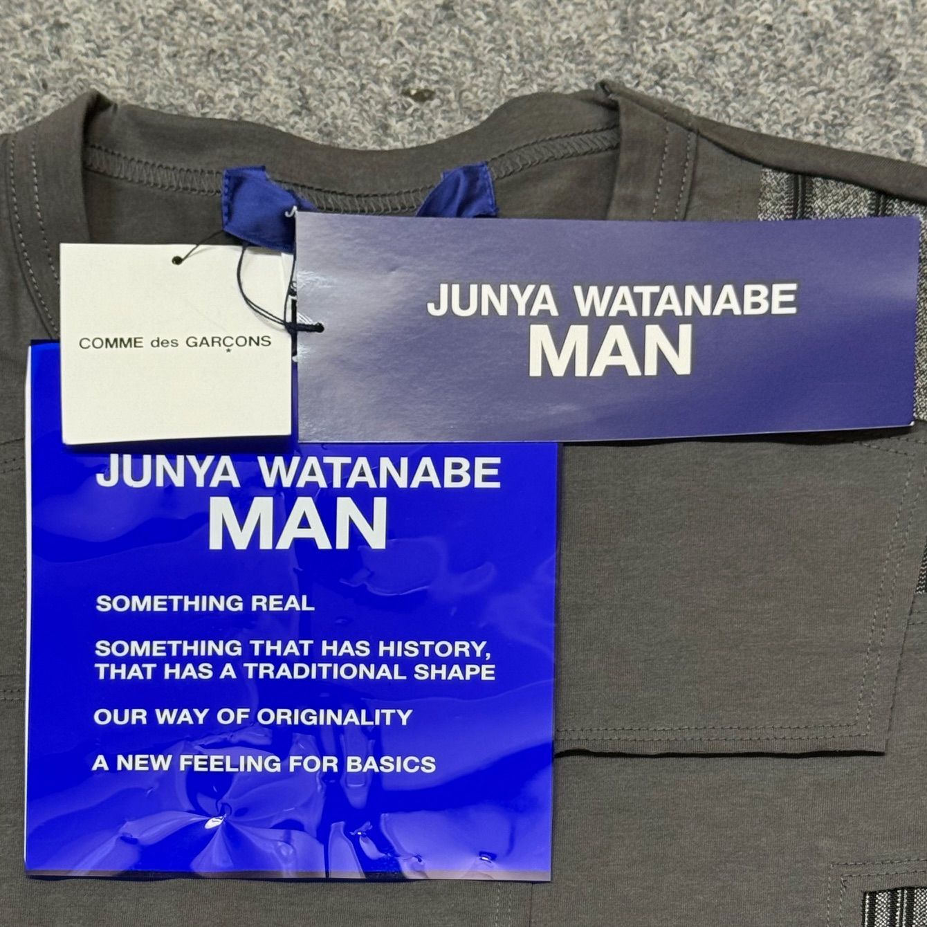参考上代44000円 未使用品 JUNYA WATANABE MAN 25SS 綿天竺 × 多素材 