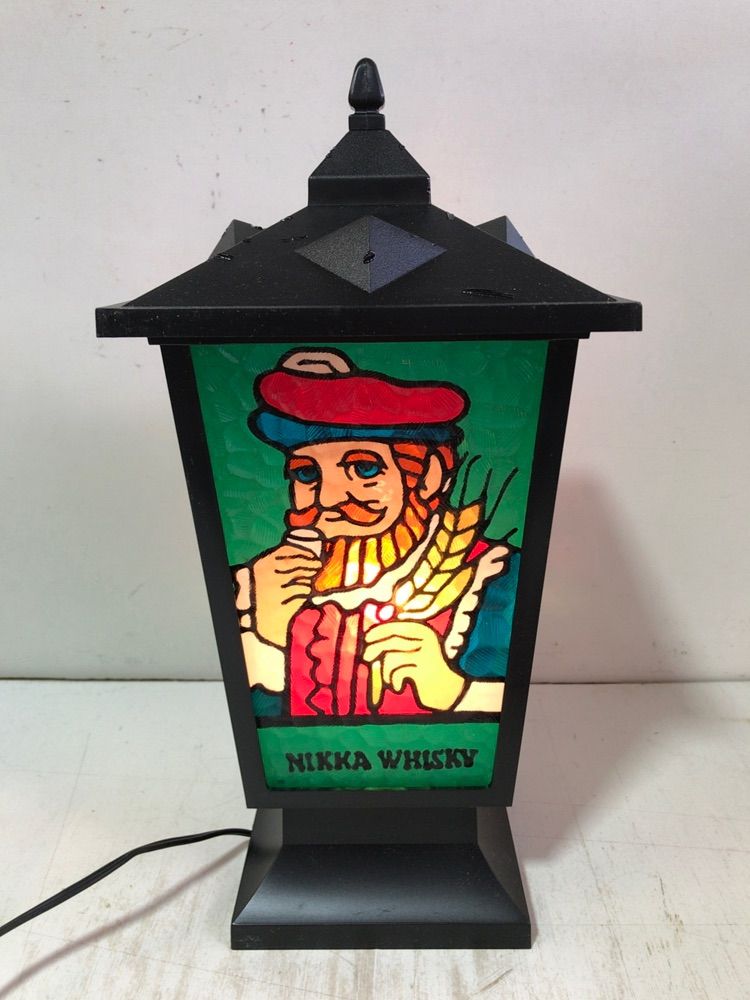 C2344◇未使用品 ニッカウヰスキー ステンドランタン ステンドグラス 