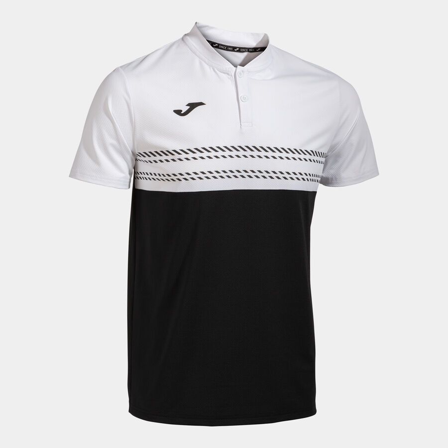 JOMA Smash Short Sleeve Polo ブラックホワイト