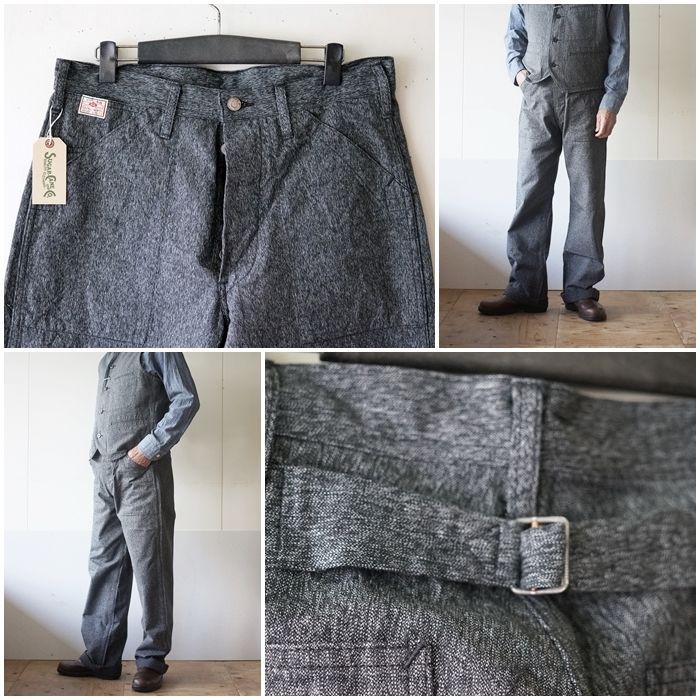 SUGARCANE シュガーケーン ブラックコバート エンジニアパンツsc41825 SUGARCANE シュガーケーン ブラックコバート エンジニアパンツsc41825