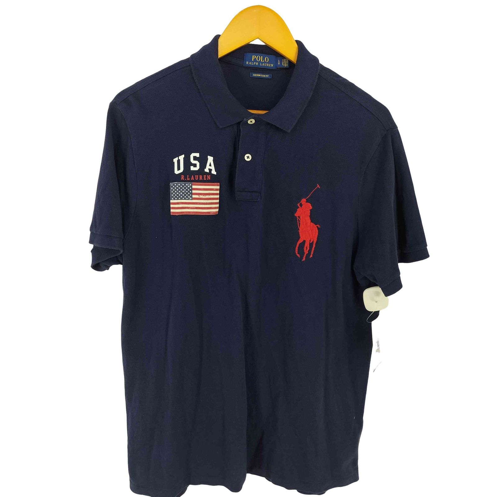美品✨️ポロ　ラルフローレン　ポロシャツ　ビッグポニー　星条旗　USA　y2k 美品✨️ポロ ラルフローレン ポロシャツ ビッグポニー 星条旗 USA y2k