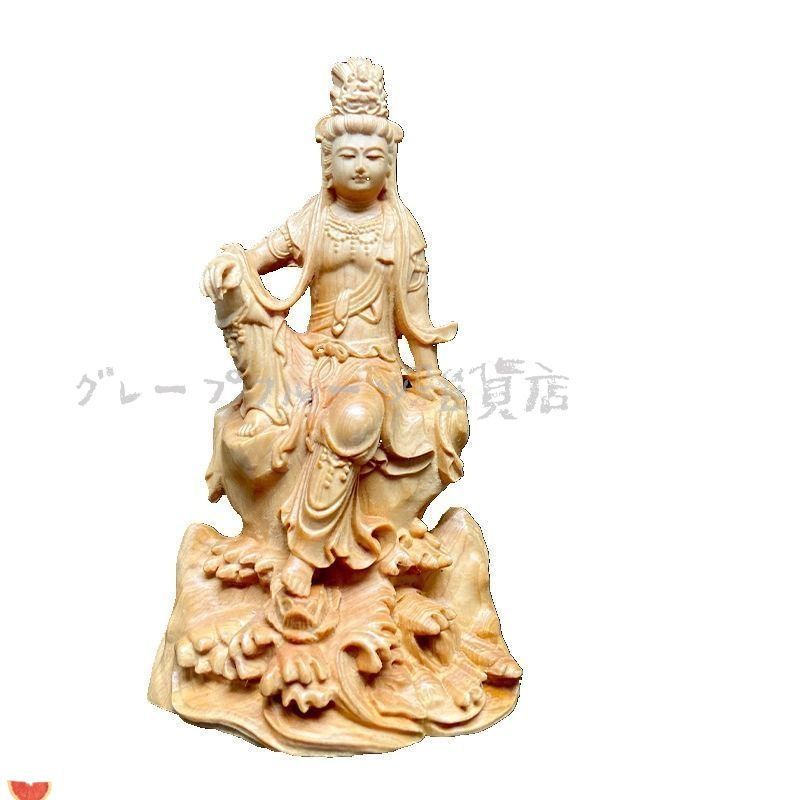 観音菩薩 神 仏 仏像 置物 オブジェ 木彫 木製 彫刻 装飾品 風水