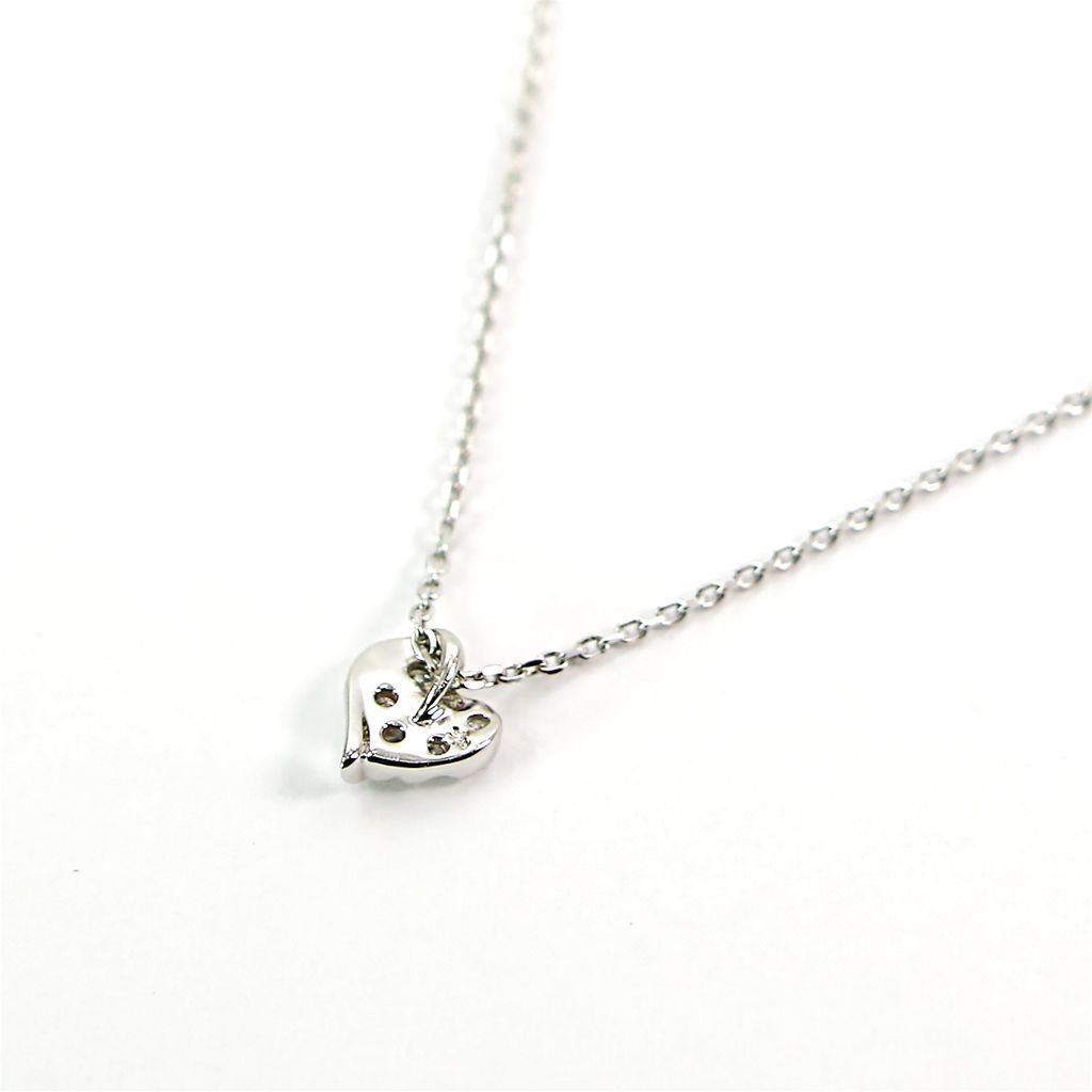 4℃★K10 ハートダイヤネックレス★アガット★エテ★スタージュエリー 4℃☆K10 ハートダイヤネックレス☆アガット☆エテ☆スター