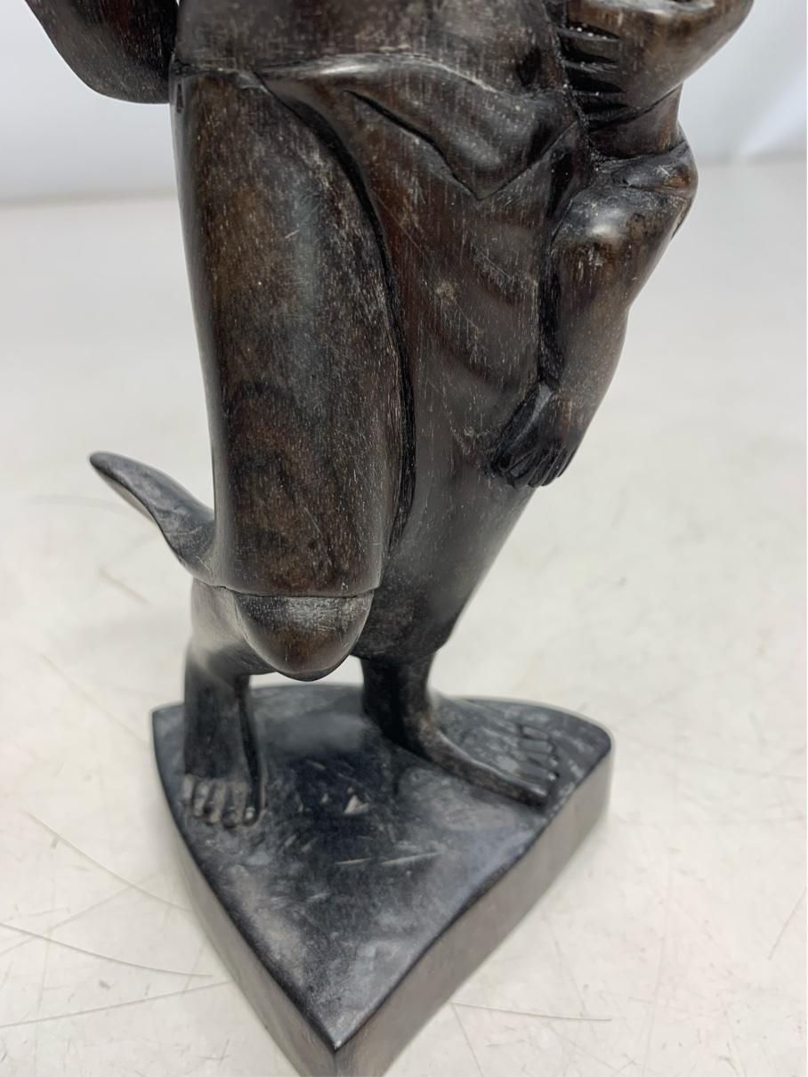 貴重 女性像 木彫り人形 バリ インドネシア 彫刻 民芸品 当時物