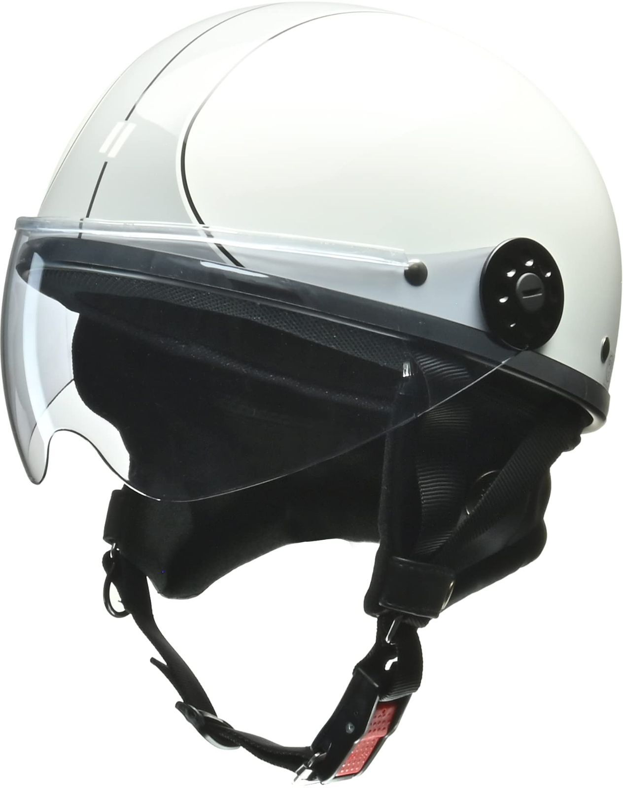 リード工業 バイク用ハーフヘルメット O-ONE オワン ホワイト|シルバー - Free Size