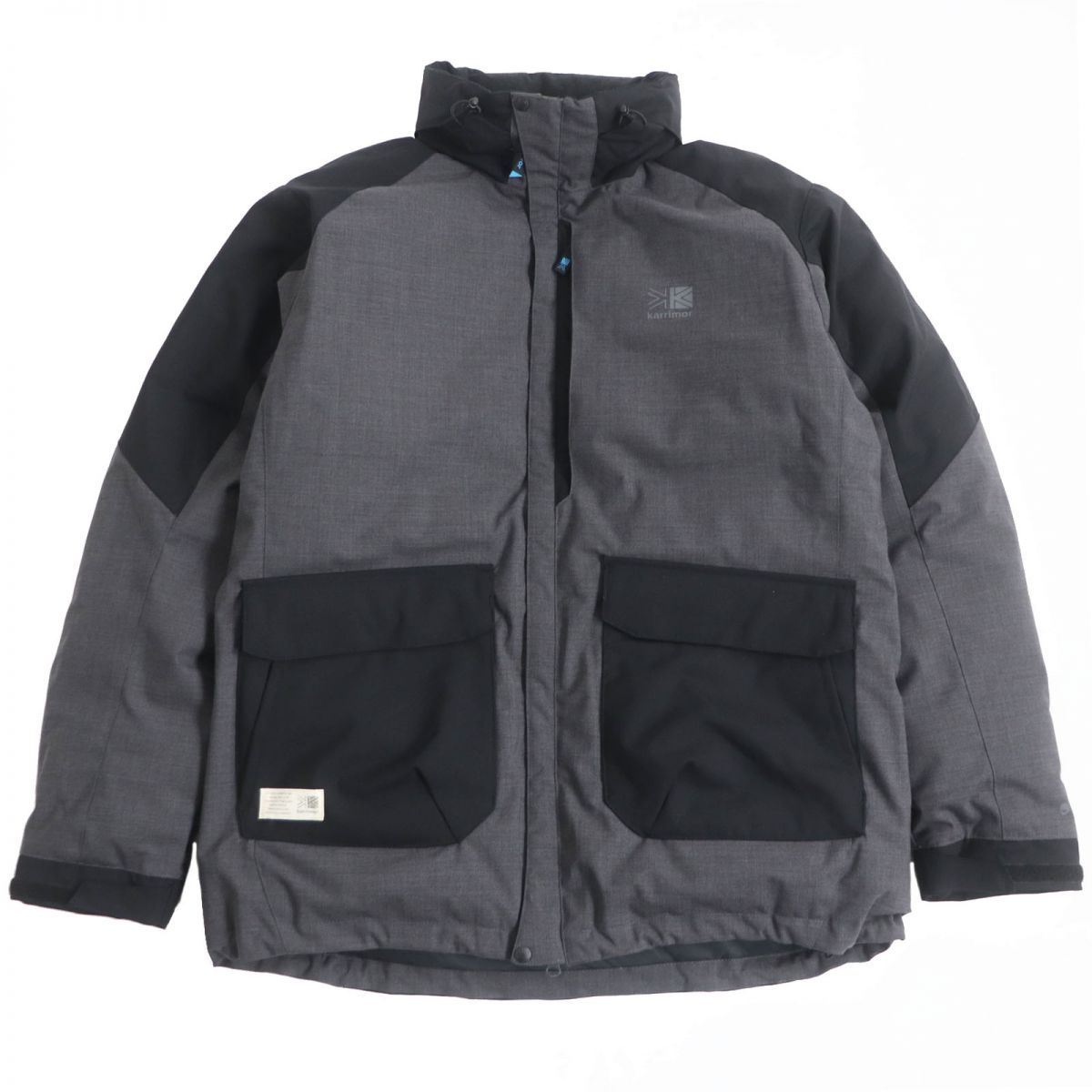 極美品□21AW eYe COMME des GARCONS JUNYA WATANABE MAN×karrimor WH-J919  ウールエステルトロラミネート ダウンジャケット グレー L