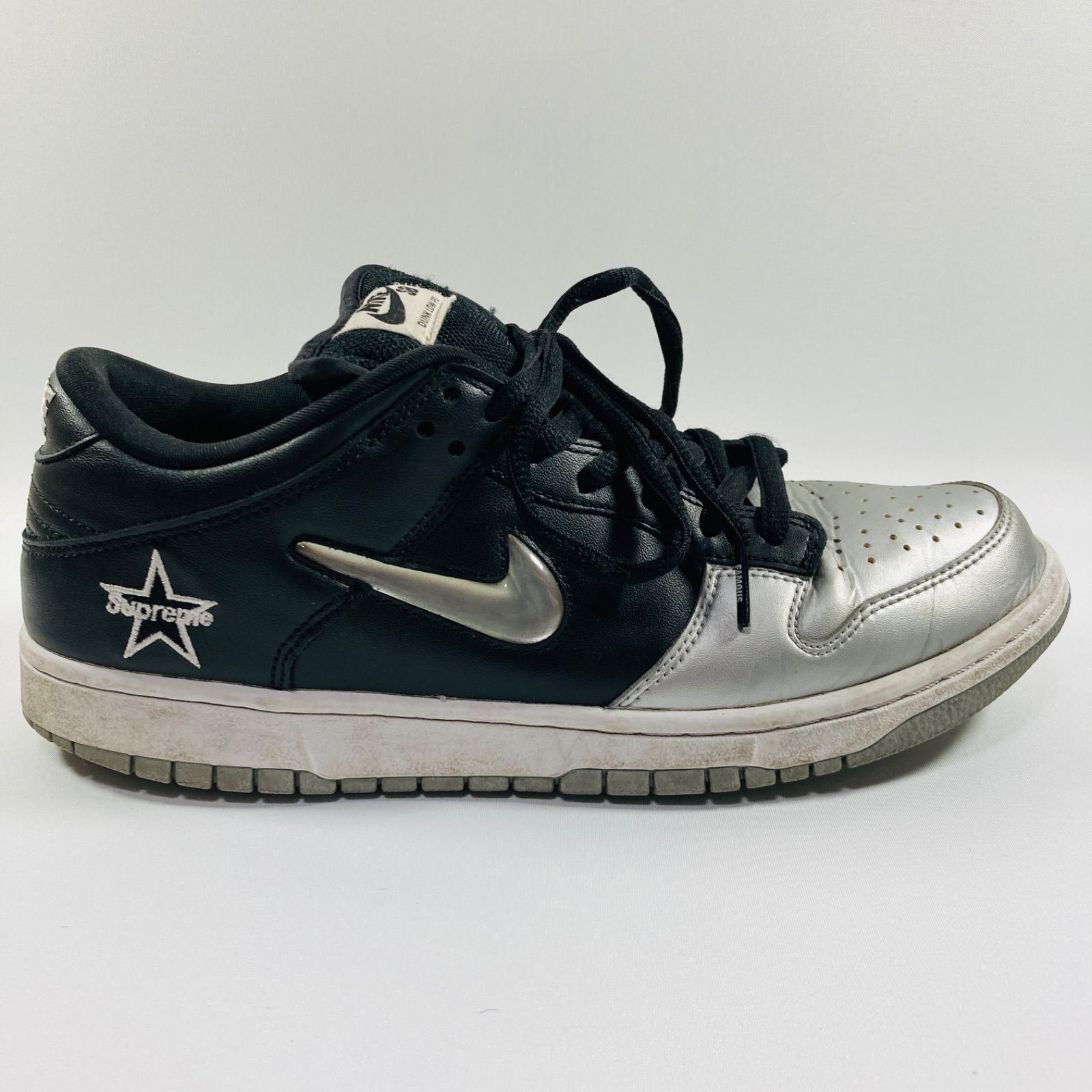 【27.5cm】Supreme×NIKE SB DUNK LOW Metallic Silver