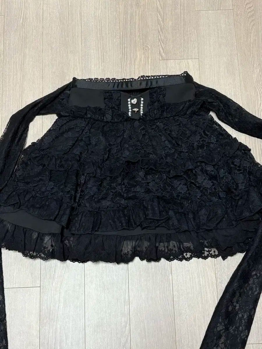 LIZ LISA リズリサ 地雷系 黒 リボン レース スカート