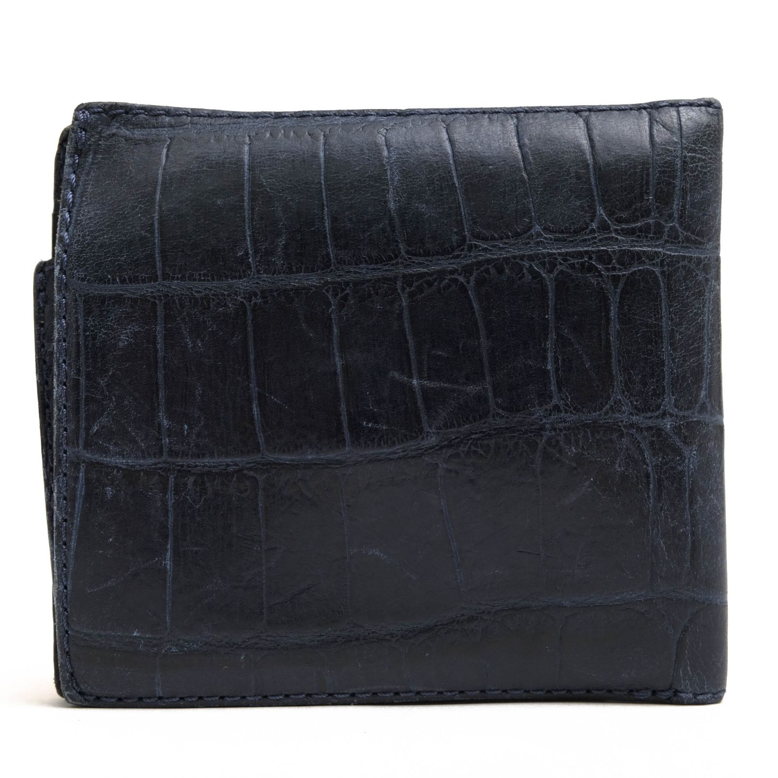 フェリージ felisi 2つ折り財布 メンズ レザーウォレット クロコ型押し