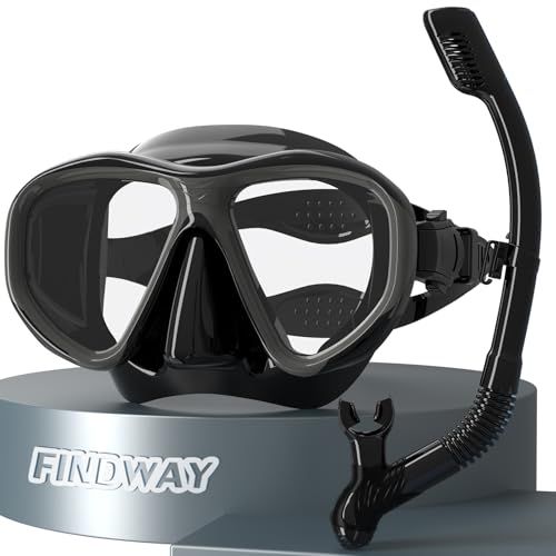 Findway シュノーケリング マスク シュノーケルセット 大人用