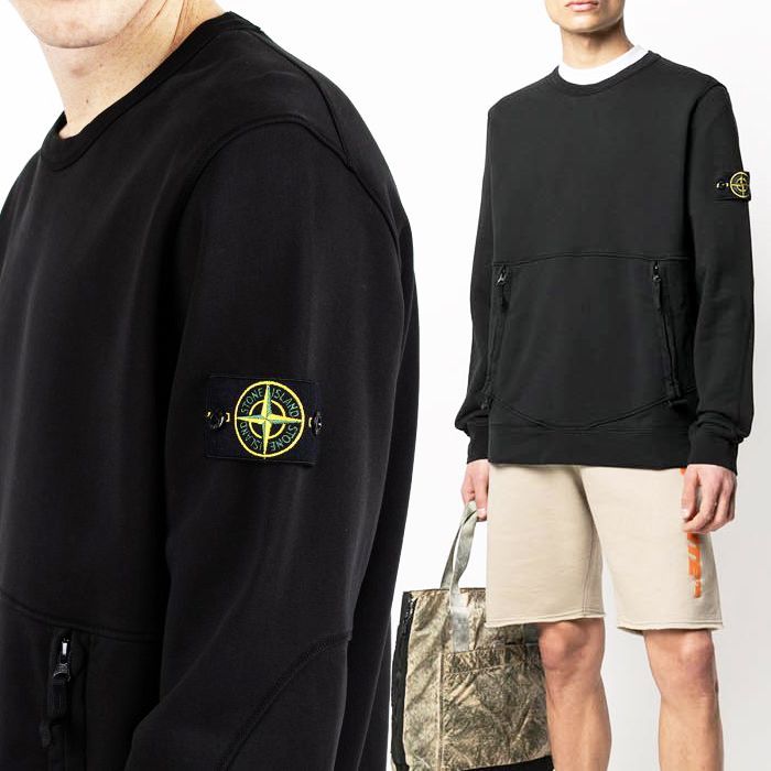4 STONE ISLAND 741563451 ブラック トレーナー - メルカリ
