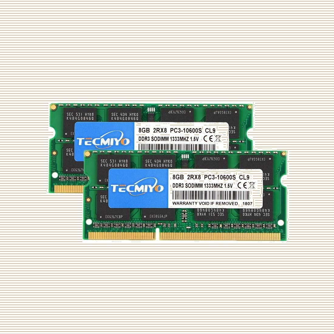 テクミヨ ノートPC用メモリ 204Pin SO-DIMM DDR3-1333 PC3-10600 8GB×2枚