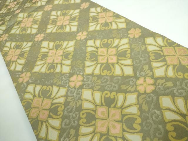 平和屋本店□最高級 人間国宝 北村武資 経錦 六通柄袋帯 花菱紋 逸品