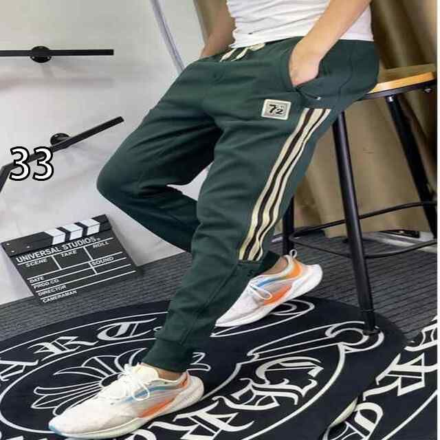 [33]メンズ  服  シンプル ファッション オシャレ 大人 かっこいい 大きいサイズ ストリート 紳士服 秋冬 ベルベット カジュアル スウェットパンツ ストライプ ズボン スポーツ パンツ