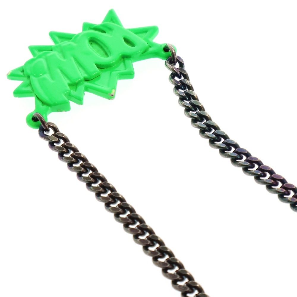 AMBUSH (アンブッシュ) POW! CHAIN ロゴ ブラック チェーンネックレス 